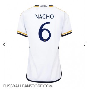 Real Madrid Nacho #6 Replik Heimtrikot Damen 2023-24 Kurzarm